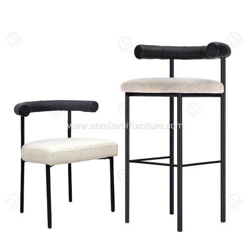 Matt black color kashmir chairs